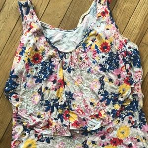 Flower print tank top
